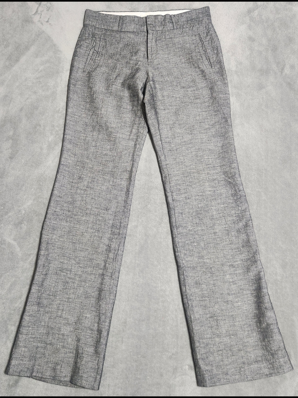 Banana Republic Martin Fit 718 Gray Linen Pants Size 2